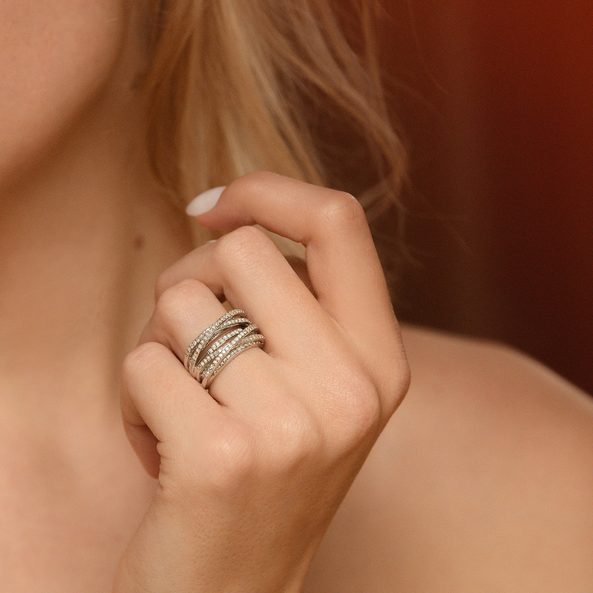 Bague "New Entrelacs Candides" Diamants 0,99Ct/165