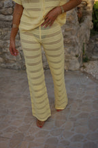 Pantalon Crochet Colombine - Jaune