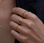 Bague Ajustable Doree Betty