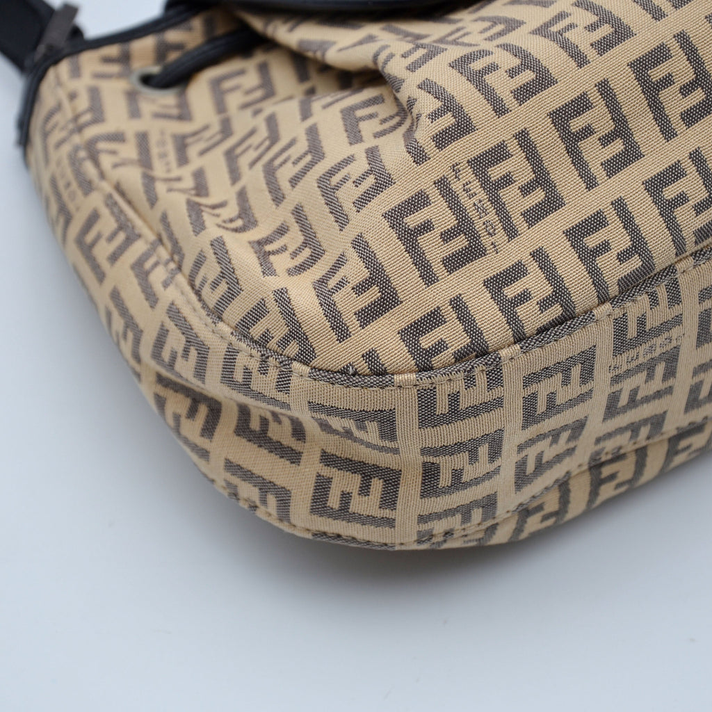 Sac Baguette Fendi Vintage Toile Zucchino