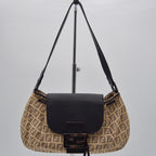 Sac Baguette Fendi Vintage Toile Zucchino