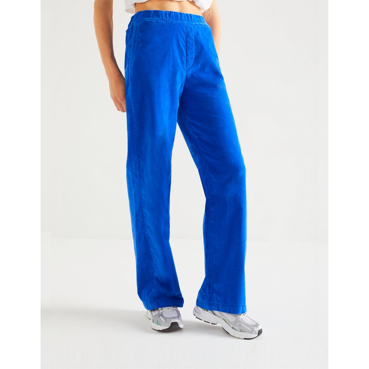 Jean Baggy Bari Velvet - Galactic Blue - Femme