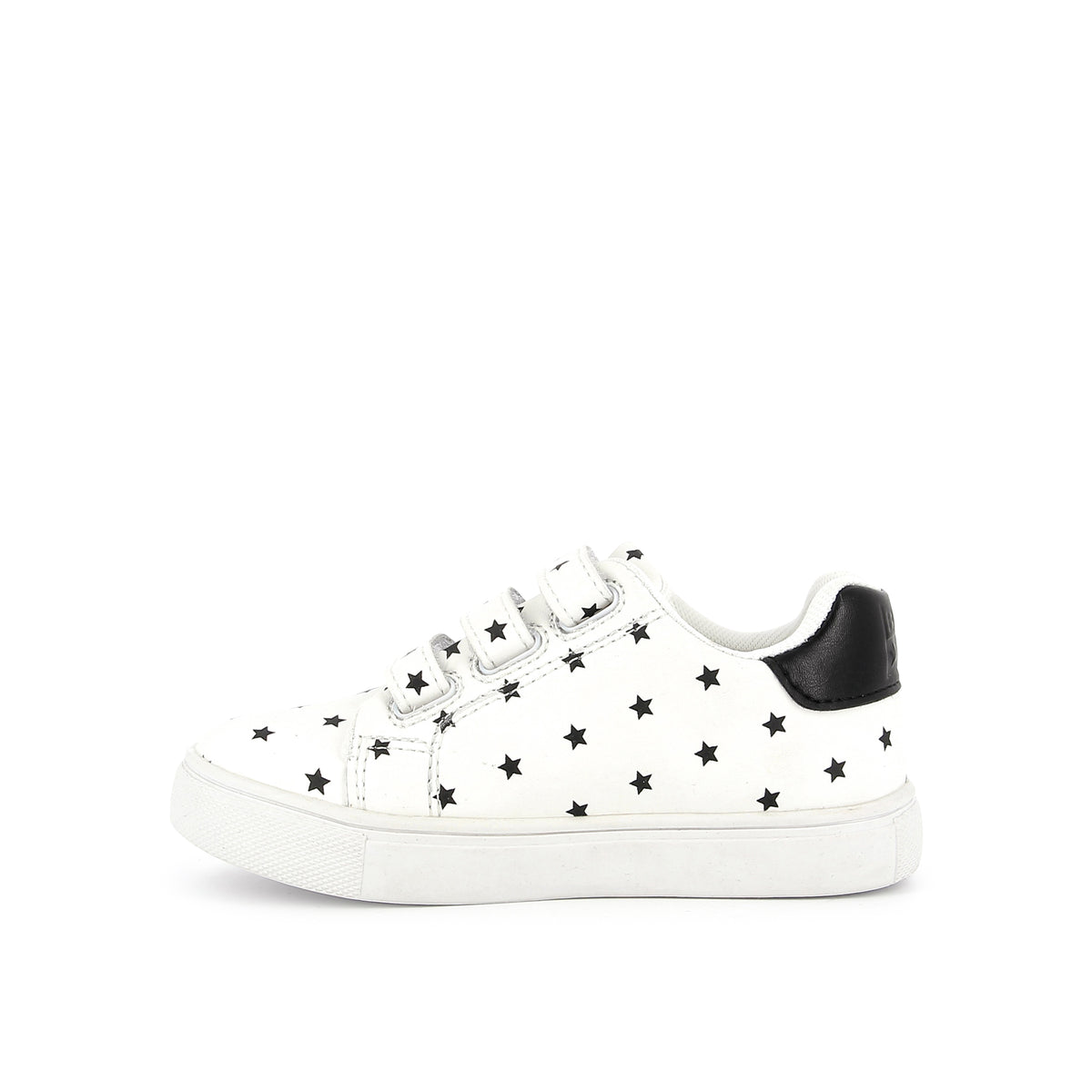 Pom d'Api – Bonton - Basil Scratch - Blanc Cassé/Noir, hvid børnesko med sorte stjerner, profilbillede
