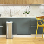 Silverlake - 70L Stainless Steel Automatic Bin - Stainless Steel - Silver