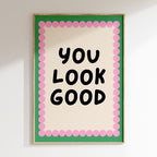 Bath - Affiche You Look Good - Vert