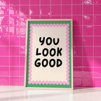 Bath - Affiche You Look Good - Vert