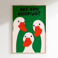 Bath - Affiche Are Yoi Pooping? - Vert