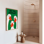 Bath - Affiche Are Yoi Pooping? - Vert