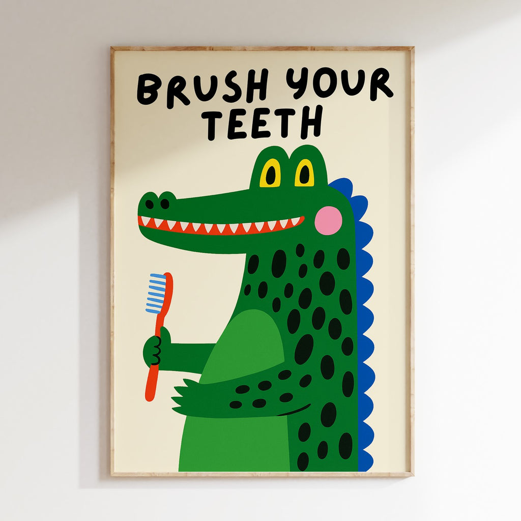 Bath - Affiche Wash Your Teeth - Multi