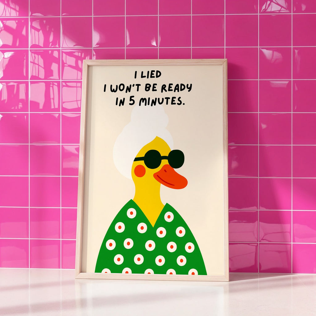 Bath - Affiche I Wont Be Ready - Blanc