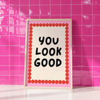 Bath - Affiche You Look Good - Rose