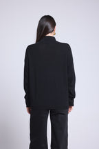 Pull Col Montant A Bijoux Baya - Noir - Femme - 100% Cachemire