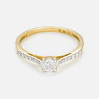 Bague "Dis-Moi Oui" Diamant : 0,25Ct/1+ 0,07Ct/14