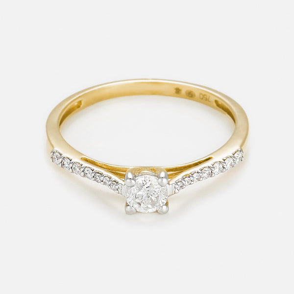 Anillo "Dis-Moi Oui" Diamante: 0,25Ct/1+ 0,07Ct/14