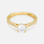 "Royal Solitaire 1 Carat" Ring, 0.3Ct/24 &amp; 0.7Ct/1 - Yellow Gold