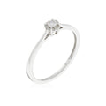 Bague "Amoureuse 0,10" Diamant Centre 0,08Ct/1 +0,02Ct/12