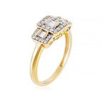"The Princesses" Ring, 0.25ct/38 - 750/1000 Yellow Gold