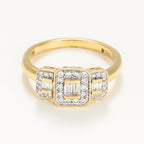 "The Princesses" Ring, 0.25ct/38 - 750/1000 Yellow Gold