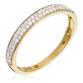 Bague "Alliance Granité" Diamant 0,20Ct/57_