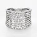 Bague "Neuf Rangs Scintillants" Diamants: 1Ct/197