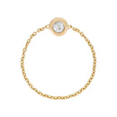 Bague Chaine "Mon Unique" Diamant 0,07Ct/1 - Or Jaune
