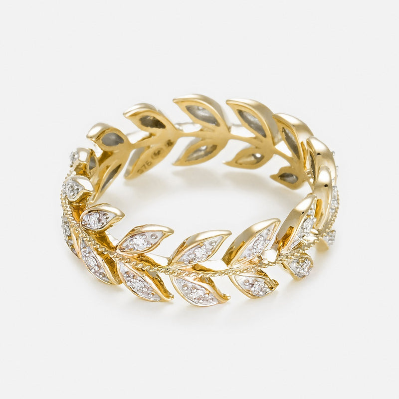 Bague "Héritage" Diamants 0,12Cts/28 - Or Jaune