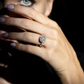 Anillo “Diente de León” – Oro blanco 375/1000