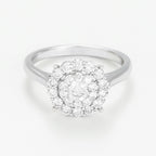 Anillo “Diente de León” – Oro blanco 375/1000