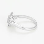 Anillo “Diente de León” – Oro blanco 375/1000