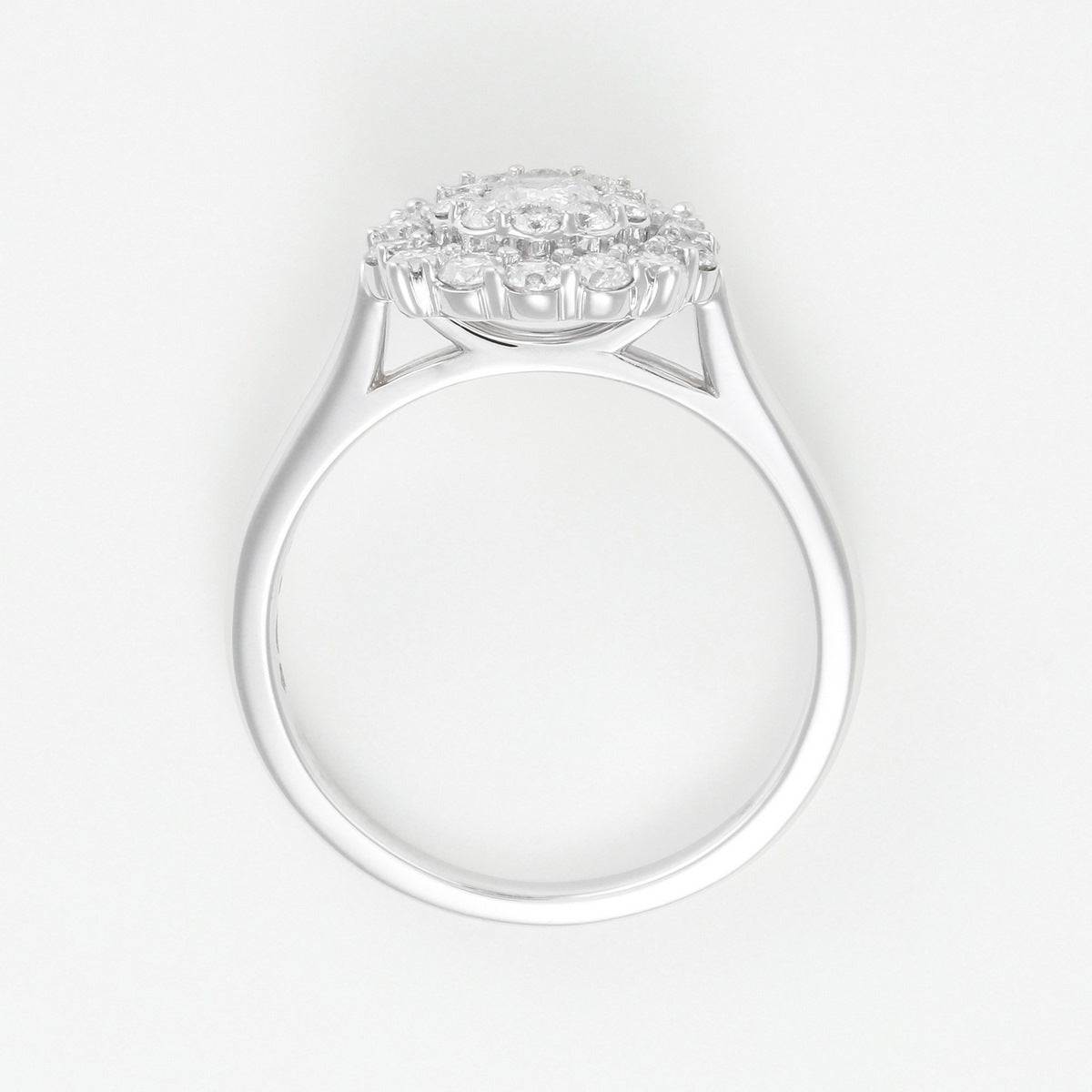 Anillo “Diente de León” – Oro blanco 375/1000