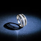 Bague "Lina" D 0,33Ct/66 - Or Tricolore 375/1000
