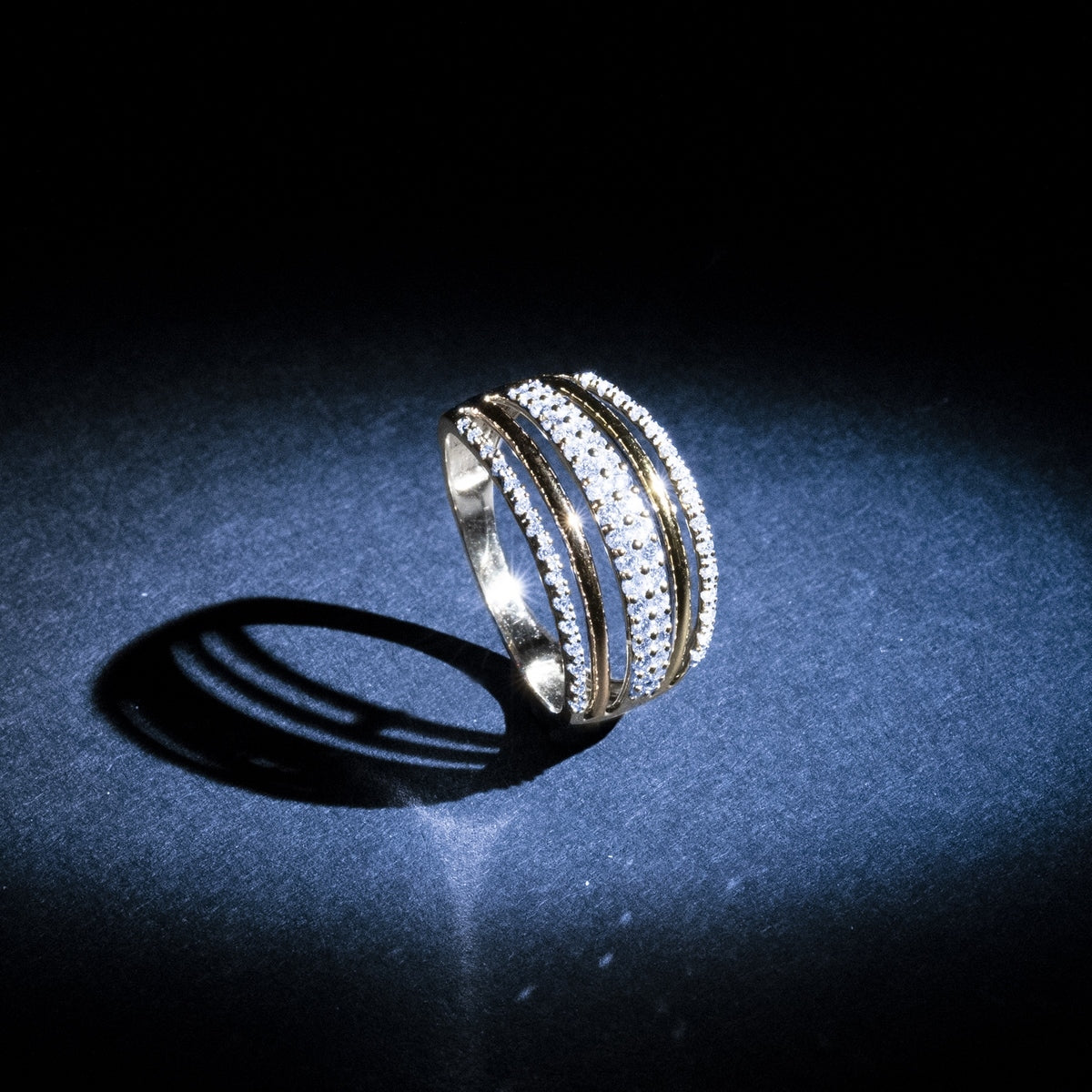 Bague "Lina" D 0,33Ct/66 - Or Tricolore 375/1000