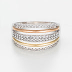 Bague "Lina" D 0,33Ct/66 - Or Tricolore 375/1000