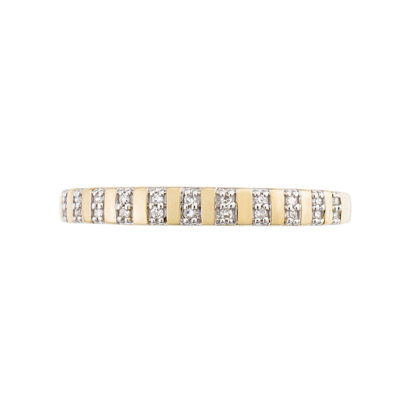 Anillo "Linéa" D0.04Ct/22 - Oro amarillo 375/1000