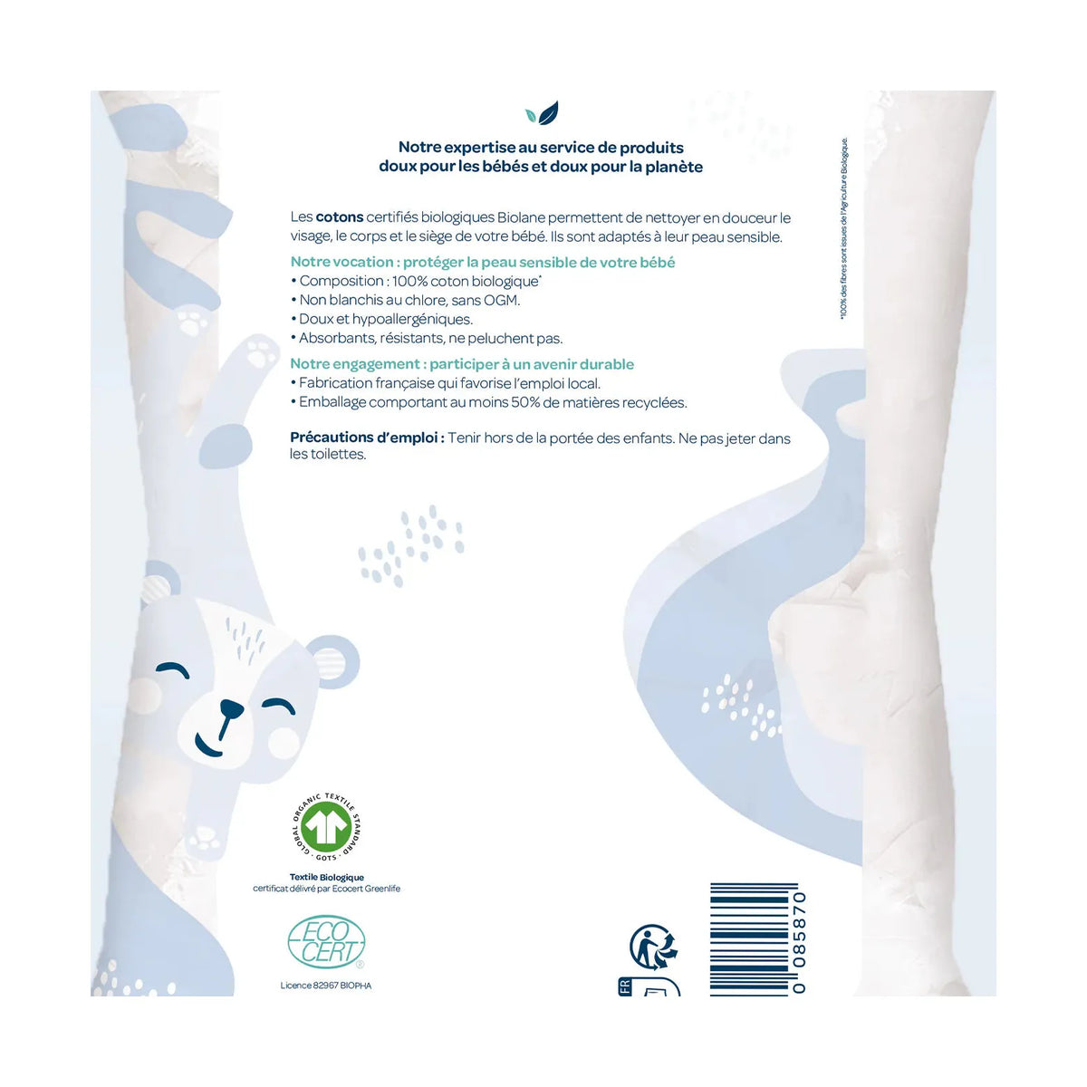 Lote 3X Discos De Algodón Suavidad - 100% Bio