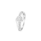 Anillo “Elue De Ton Cœur” Diamantes 0.12/56 – Oro blanco 375/1000