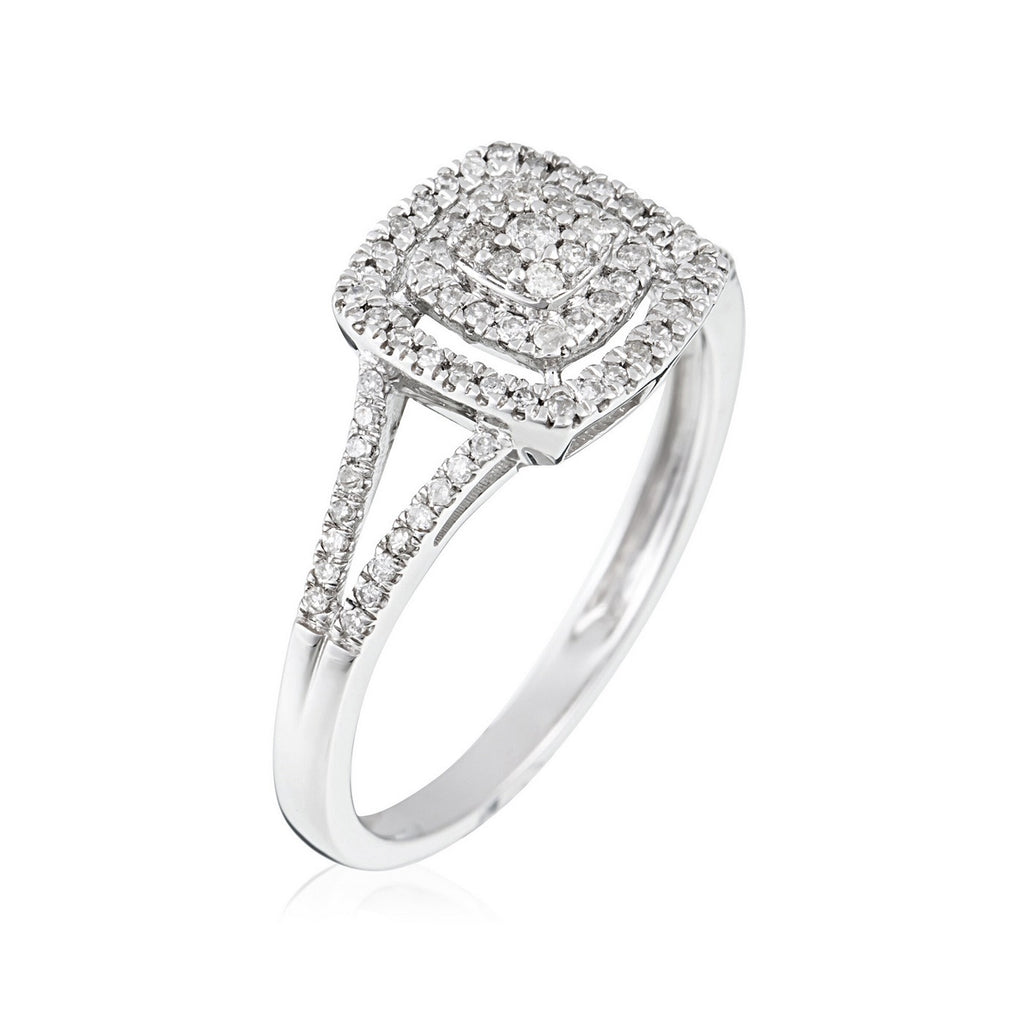 "Rosie" Ring D0.25/85 - 375/1000 White Gold