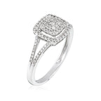 "Rosie" Ring D0.25/85 - 375/1000 White Gold