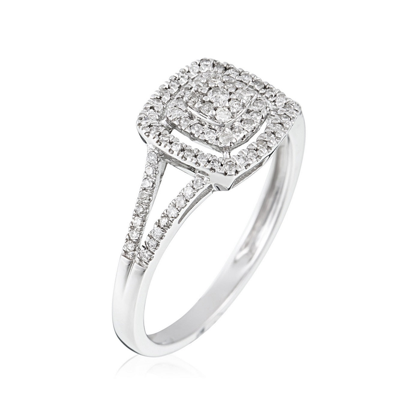 "Rosie" Ring D0.25/85 - 375/1000 White Gold