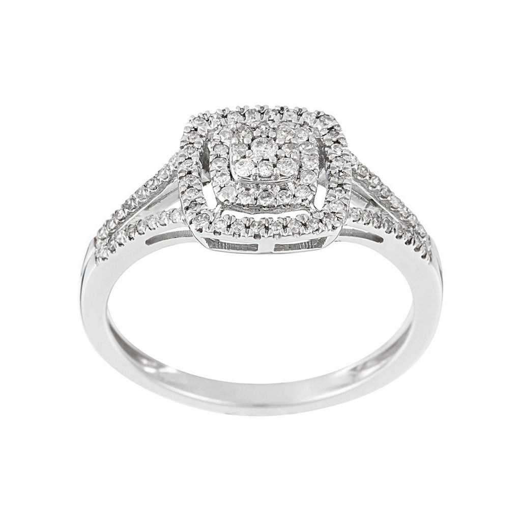 "Rosie" Ring D0.25/85 - 375/1000 White Gold