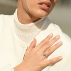 Bague "Rosie" Diamants 0,25/85 - Or Blanc 375/1000
