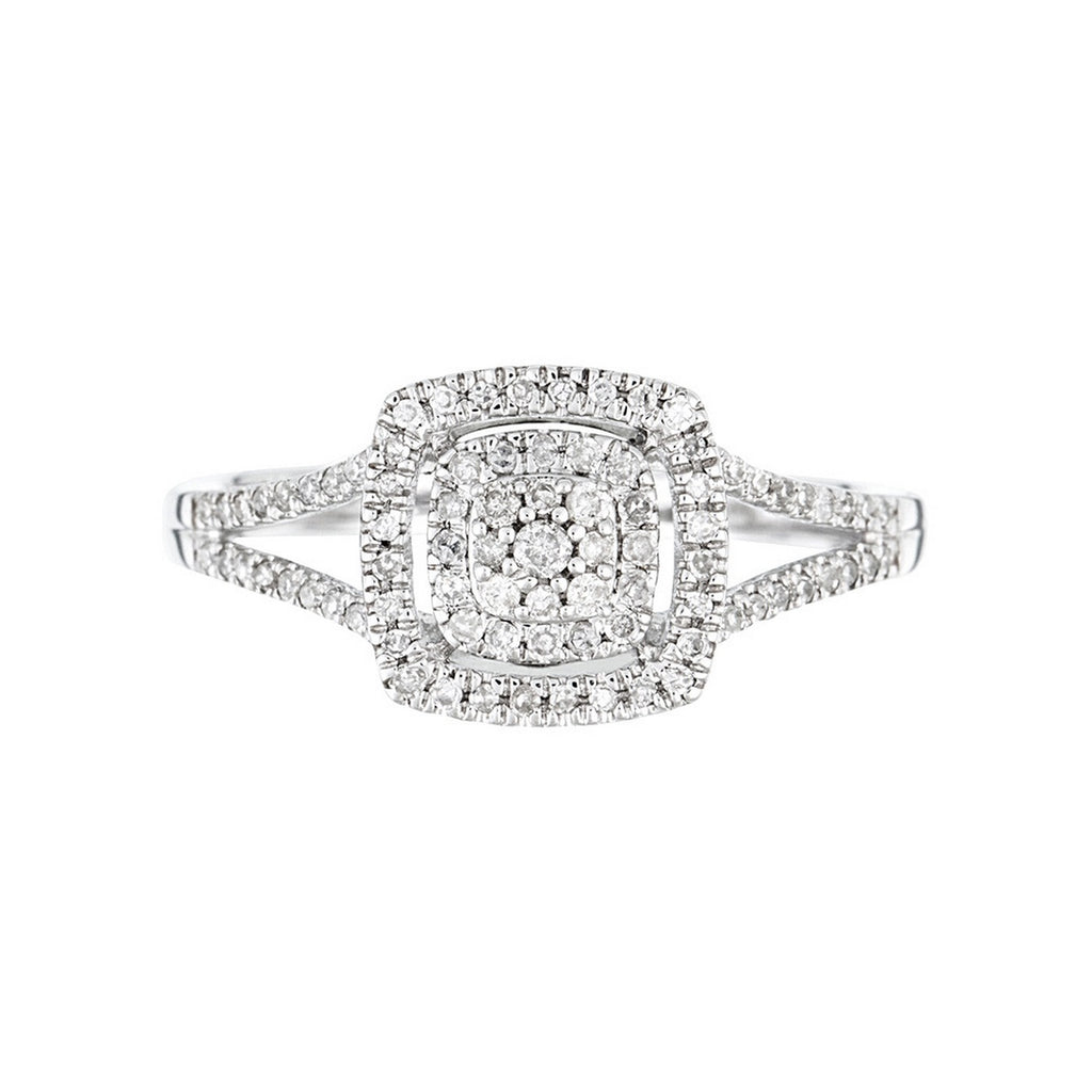 "Rosie" Ring D0.25/85 - 375/1000 White Gold