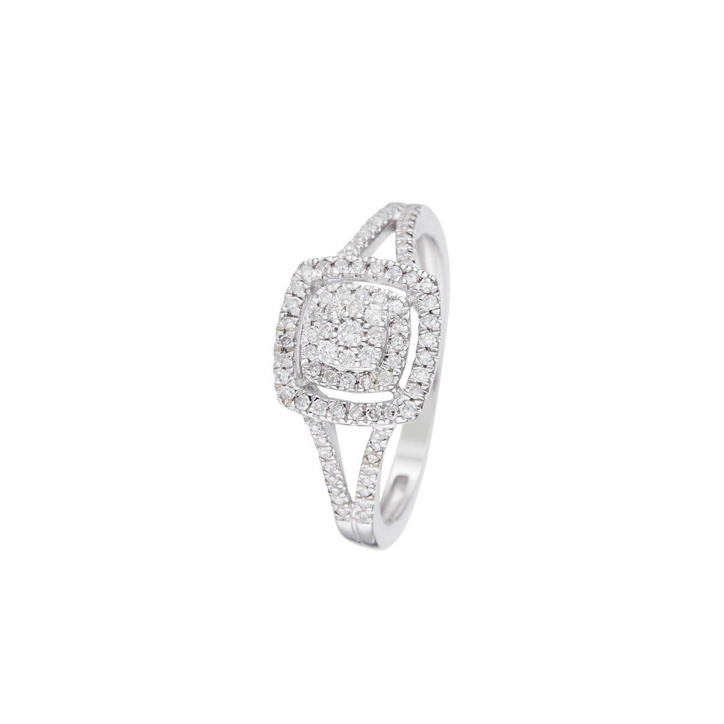 Bague "Rosie" Diamants 0,25/85 - Or Blanc 375/1000