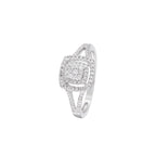 Bague "Rosie" Diamants 0,25/85 - Or Blanc 375/1000