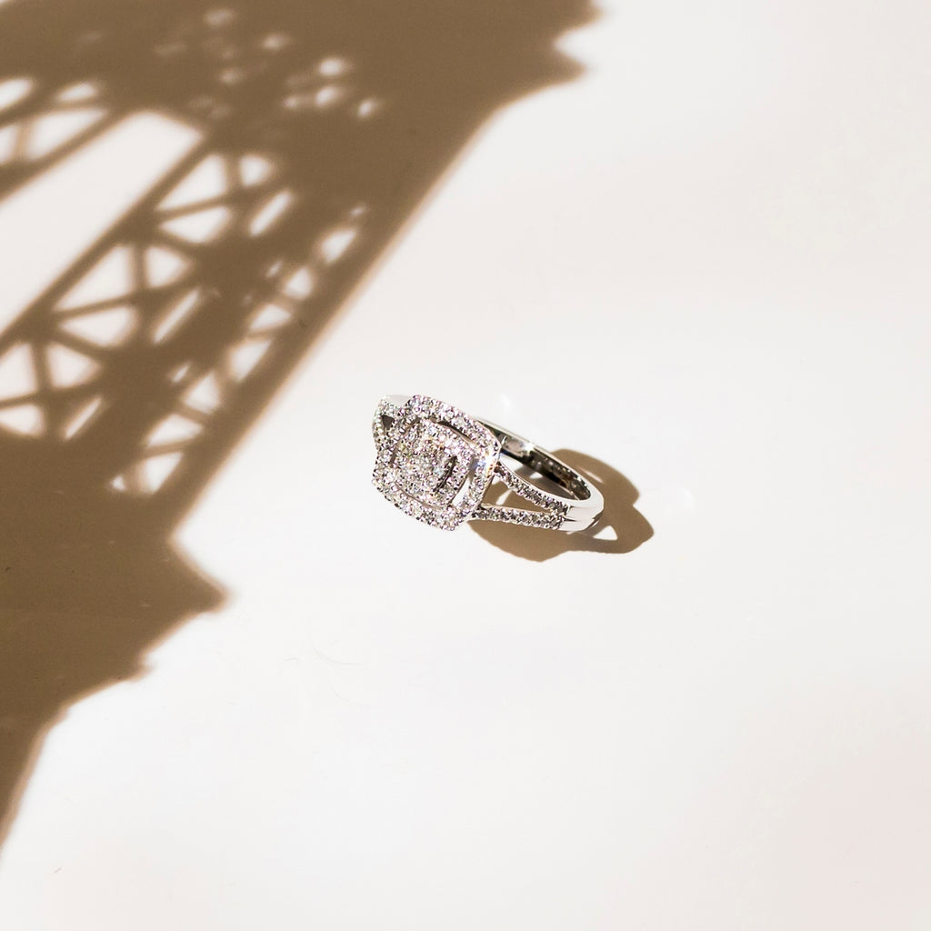 "Rosie" Ring D0.25/85 - 375/1000 White Gold