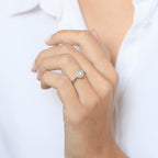 "Chamade" Diamond Ring 0.21/32 - 375/1000 White Gold