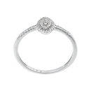 Bague "Sansa" Diamants 0,09/44 - Or Blanc 375/1000