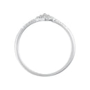 Bague "Sansa" Diamants 0,09/44 - Or Blanc 375/1000