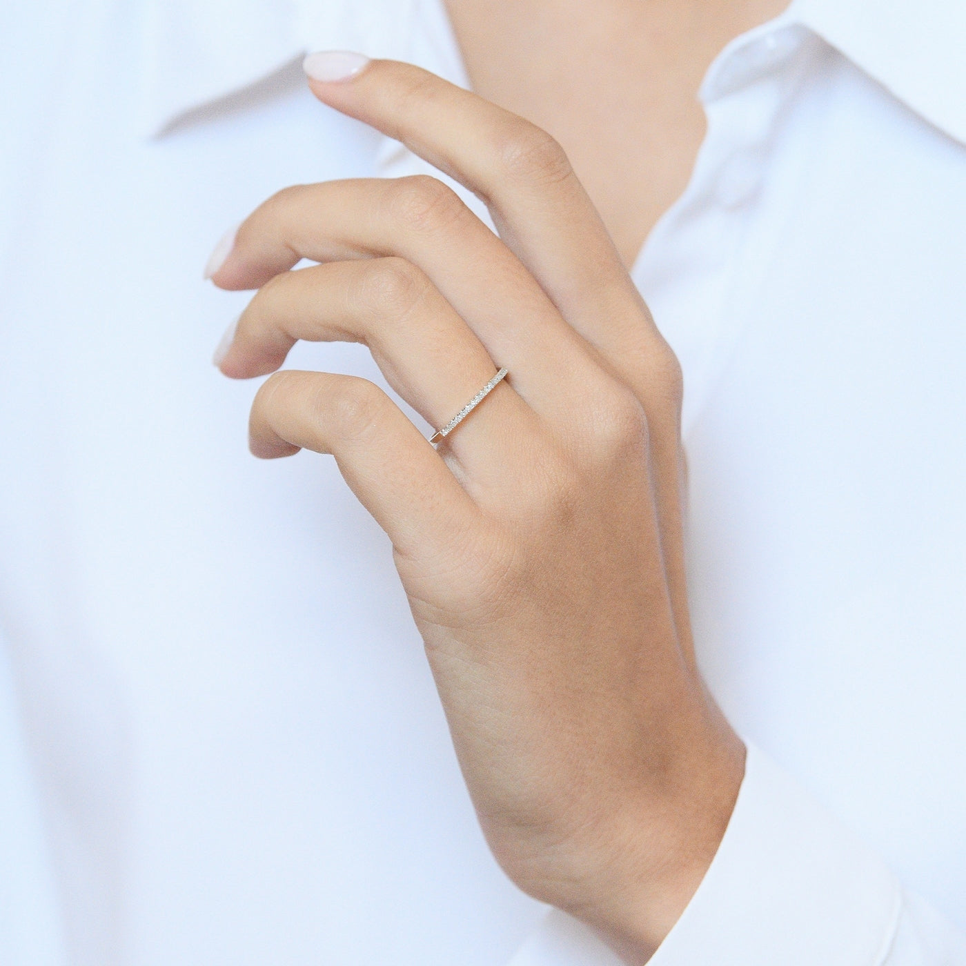 Bague "Simply You" Diamants 0,08/27 - Or Jaune 375/1000
