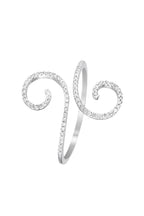 Bague "Spirale D'Amour" Diamants 0,15/76 - Or Blanc 375/1000